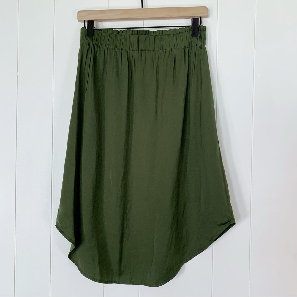 LOFT Green Skirt XS - Picture 2 of 6